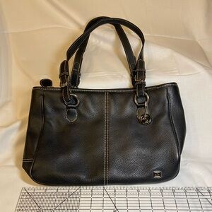Vintage The Sak Black Pebble Leather Shoulder Bag